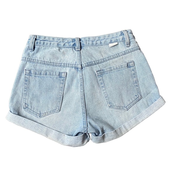 Assembly Label Women 100% Cotton Denim Hot Pants Jean Shorts Sz AU6 W24 - Picture 2 of 9